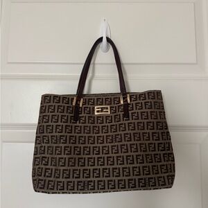Fendi top handle tote, medium sized.